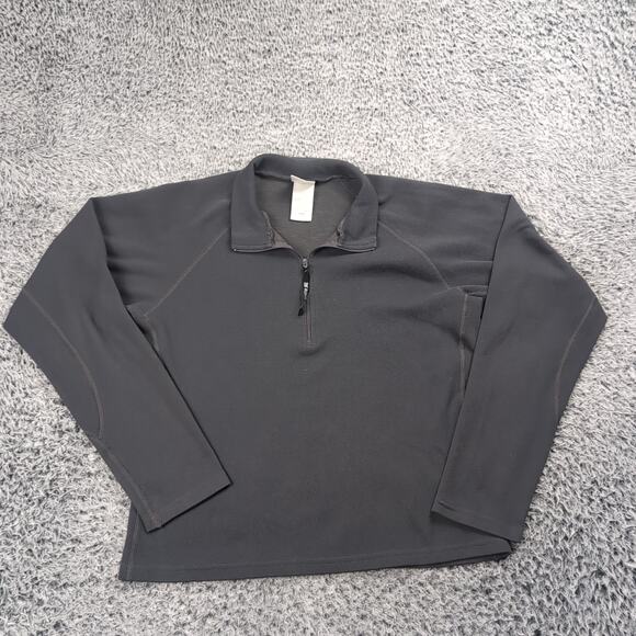 The North Face Sweater Women Medium Gray Normcore Quarter Zip Outdoor Pullover - Picture 1 of 7